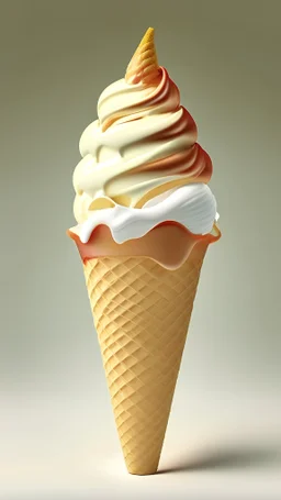 Apple Ice cream cone