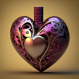 A beautiful design of a real heart