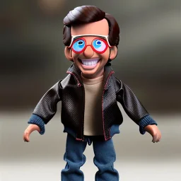 wide view Fonzie toy Action figure doll 1977 realistic (thumbs-up) (face) sunglasses grin, fonz