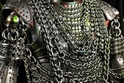 england medieval armour chains design front on shot