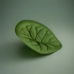 newborn baby from a green leaf