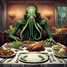 Thanksgiving dinner with Cthulhu
