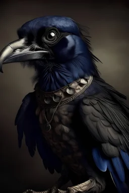 raven portrait in a dress cand lesnow