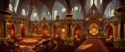 fantasy interior of a magic castle