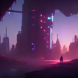 cyberpunk, landscape, GUITARS, cinematic, highly detailed, close up, 4k, deep colors, gold, fire, red, purple, dark, ethereal, utopia, apocalypse, from outer space