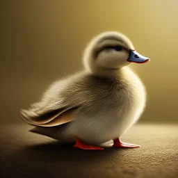 Duckling, cute, hyperrealism, 8K, masterpiece, expert, cinematic lighting, sharp focus