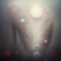 photographic camera in abstract style. fog and smoke in atmosphere. bokeh, lens flare. Dark mood. Dripping paint. oil on canvas, high detailed. beksinski