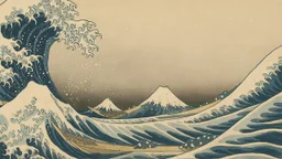 The Great Wave off Kanagawa. Traditional japanese art
