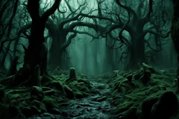 [The Demon Project 048: from Pan's Labyrinth (2006)] a scene where sinister demons roam a dark, otherworldly landscape, their twisted forms blending seamlessly with the eerie environment. The demons, born from the depths of imagination and brought to life through digital artistry, exude a malevolent energy that sends shivers down your spine. The intricate details and haunting atmosphere evoke a sense of dread and fascination, drawing you into a realm where the boundary between reality and nightm