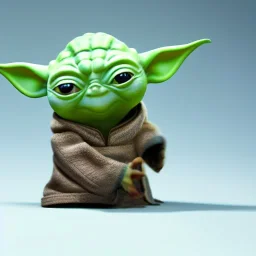 Chibi yoda, pixar 2022, modern Disney style, octane render, realistic, hyper detailed, star wars background