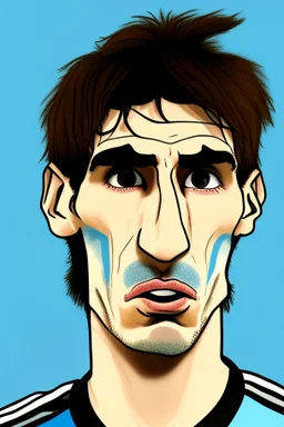 Alejandro Garnacho Argentine football player ,cartoon 2d