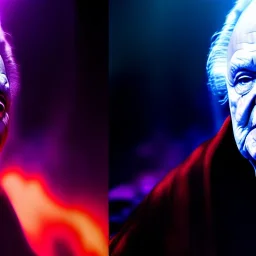 Ultra detailed fullbody Portrait in oil on canvas of Darth Sidious merges Thanos ,intense stare,extremely detailed digital painting, extremely detailed face,crystal clear Big eyes, mystical colors ,perfectly centered image, perfect composition, rim light, beautiful lighting,masterpiece,8k, stunning scene, raytracing, anatomically correct, in the style of robert e howard and Ken Kelley and Ohrai Noriyoshi and Simon Bisley and tomzj1