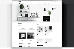 beautiful modern minimalistic e-commerce website for electronics shop home page products details ux, ui, ux/ui website –v 4 –stylize 800