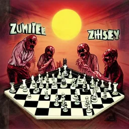 zombies playing chess