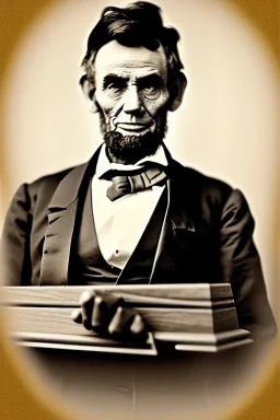 Abraham Lincoln opening a coffin vintage photography, beautiful, Tumblr aesthetic, retro sepia vintage style, HD photography, hyperrealism, beautiful, natural, realistic ultra HD