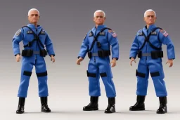 Mike Pence as G.I. Joe toy Doll figure With a pistol space force Commander Blue fabric uniform, black Moonboot in a clear packaging