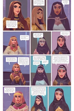 Story comic Illustrated Stories One day, Queen Batoul wassitting with her team called the “Tea Council”. Her team consisted of: - Rauf, her daughter and the hero of the tribe - Professional royal writer - Live Barbie game - Comedian Jim Carrey -Former US President Donald Trump In a large room with wide windows letting in natural light, light colors, plants, modern furniture, and a modern interior design. They were thinking of a new interior design for the palace. Meanwhile, they drank