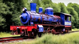 Abandoned old station locomotive