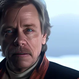 wide angle stunning photo realistic portrait of mark hamill as luke skywalker in star wars with photo realistic hair, blue eyes, eos5d mark 4, ef 85mm 5.6, professional majestic photo realistic painting by Ed Blinkey, Atey Ghailan, by Jeremy Mann, Greg Manchess, Antonio Moro, trending on ArtStation, Intricate, High Detail, Sharp focus, dramatic, by greg rutkowski, realism, beautiful and detailed lighting,