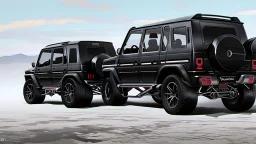 musou black painted Super G-Class 2025 Hyper Sport, rear view