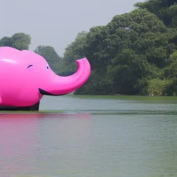 boat that is too a pink elephant