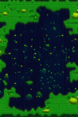 pixel art top down planet surface in 2d game