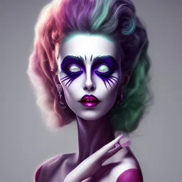 beetlejuice wearing make up girl