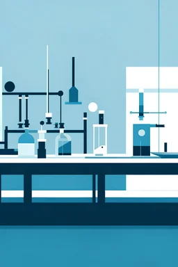 2D Vector-based Animation image of laboratory tests