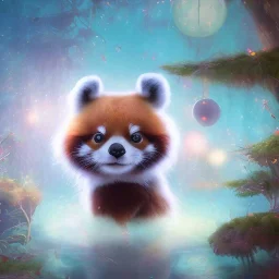 pixar art style of a super cute baby red panda in natural environment, vivid color, full body, by mobeius, au naturel, hyper detailed, digital art, trending on artstation, cinematic lighting, studio quality, smooth render, unreal engine, octane render, art style by klimt and nixeu and ian sprigger and wlop and krenz cushart