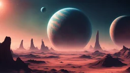 wallpaper of a alien planet