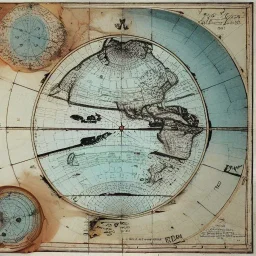 Sextant and old ocean map