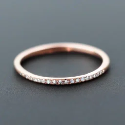 delicate thin ring with tiny diamond, rose gold, thin ring