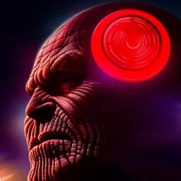 Ultra detailed fullbody Portrait in oil on canvas of Thanos merges with Red Lantern ,extremely detailed digital painting, extremely detailed face,crystal clear Big eyes, mystical colors ,perfectly centered image, perfect composition, rim light, beautiful lighting,masterpiece,8k, stunning scene, raytracing, anatomically correct, in the style of robert e howard and Ken Kelley and Ohrai Noriyoshi and Simon Bisley and tomzj1