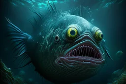 big cursed deep sea fish