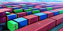 Logistics and transportation, Integrated warehousing and transportation operation service. Network distribution of Container Cargo, Smart logistics and future of transport on global networking.