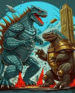 robo Godzilla fighting vs robot king kong