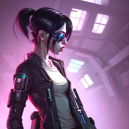 Girl cyberpunk is a thing of beauty