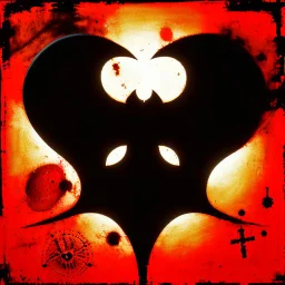 tetasdatia dark goth afraykantic infinite symbol grafitti morphobic viral painting in the style of Wylie Beckert and Menri Shatise,centered, full