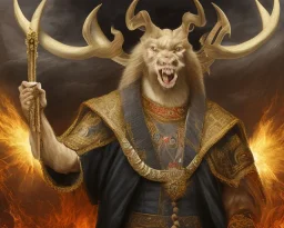 president Putin angry satan with horns