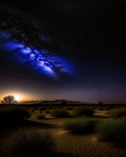 Desert sky at night