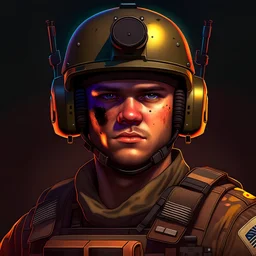 soldier profile picture chest level