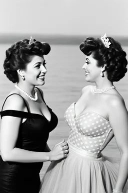 Esther Williams meets Annette Funicello.