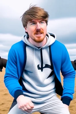 mrbeast fighting sheep