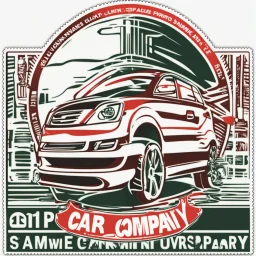 CAR COMPANY STAMP ,PNG