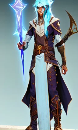 Dungeons and dragons character, wizard elf male,friendly, high detail, High definition, long white hair, wizard robe