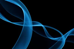 Ethereal 3d abstract background with ethereal ribbons of blue and teal swirling gracefully through a dark space. The lighting is soft and diffused, catching the edges of the curves to reveal a delicate, flowing texture. Calm and meditative mood with a rich, dark color palette and sophisticated highlights.