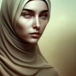 close up portrait of woman in hijab morphing into duststorm, half of face and hijab as blowing duststorm, artwork manipulation, ray tracing, sharp focus, fine detail, highly intricate, modern surrealism painting, defined cracks and breaks, high-quality, volumetric lighting, 8k, ultrahd, George Grie, Marco Escobedo, Igor Morski,Brian Froud, Howard Lyon, Selina French,