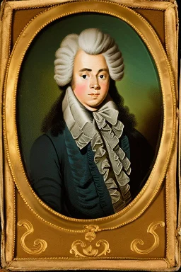 Extremely rich teen guy portrait 1770s