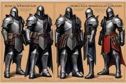 Collector edition of a Sears catalogue special warzone: the Malleus Maleficarum armour collection by Filippo Negroli, Lorenz Helmschmied, and Konrad Seusenhofer