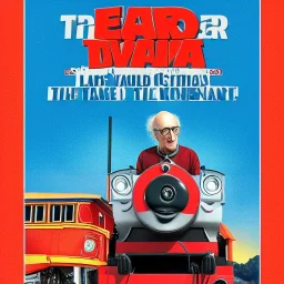 Larry David as Thomas the Tank Engine in a Saturday Night Fever dream movie poster